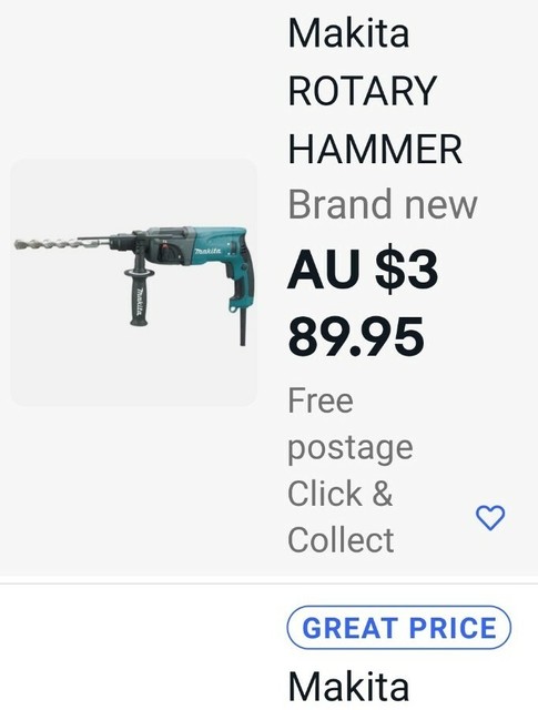 22mm Electric Rotary Hammer Drill 