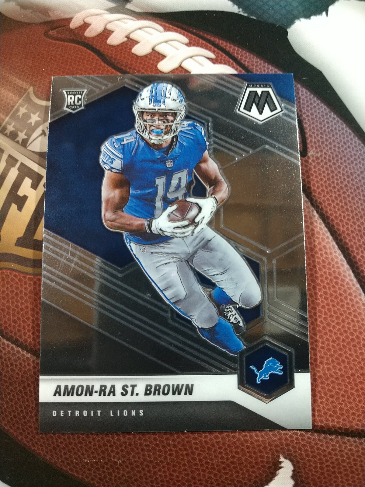AMON-RA ST. BROWN 2021 Panini Mosaic RC #328 DETROIT LIONS