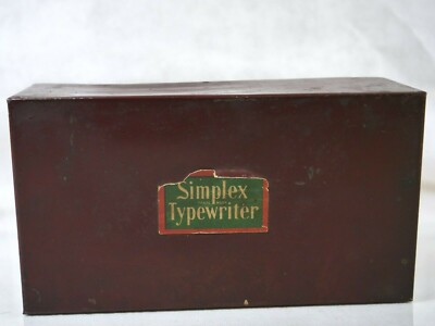 Jouet Ancien Simplex Typewriter USA 1907 - Machine à écrire En Tôle - 21,5 Cm - Rare