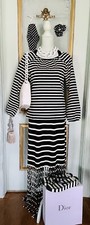 NWT Zara Fringe Striped Long Dress With Matching Top Size S/M