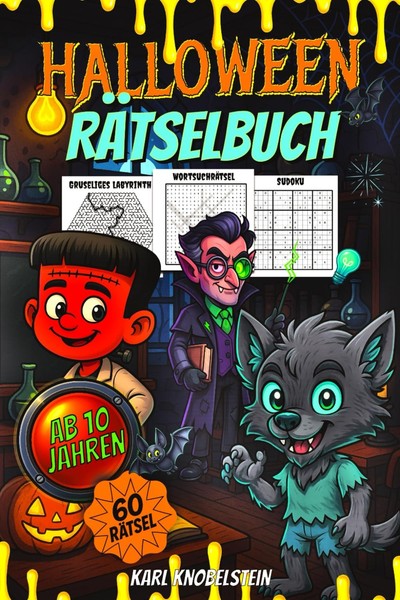 Halloween RäTselbuch FüR Kinder Ab 10 Jahren | 60 WortsuchräTsel & Labyrinthe-image