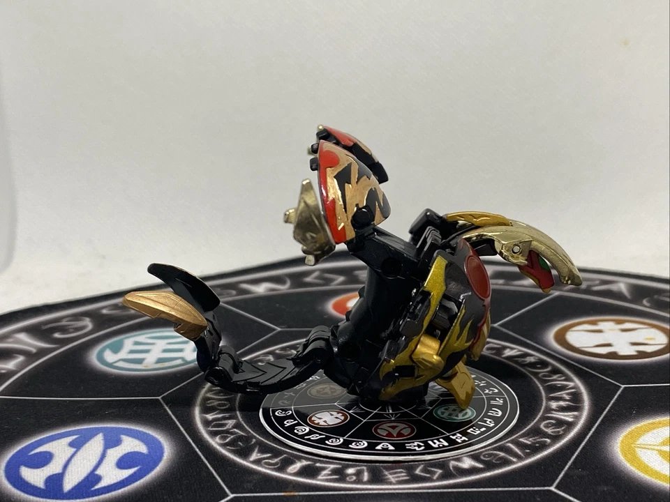 Bakugan Bakutech Darkus Go Dragaon Dragonoid God 3 Black Gold Jigen MG VHTF - Image 2 of 4