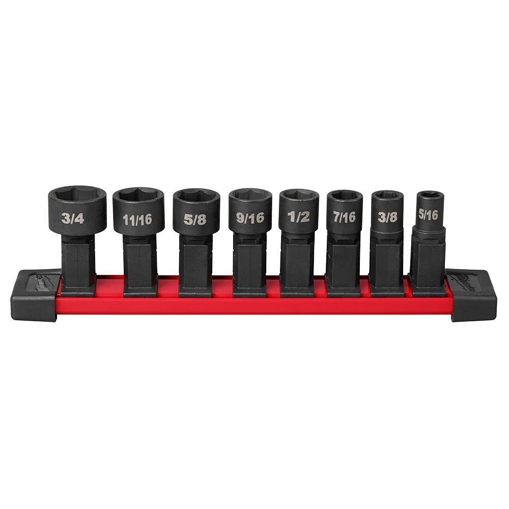 For Milwaukee 49-16-1640 8PCS INSIDER Box Ratchet SAE Socket Set (Black)