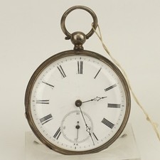 WORKING Antique Silver Pocket Watch Men's no fusee no duplex no repeater RAR