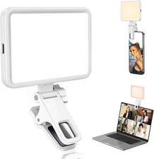 Rechargeable Clip-On Selfie Light for Phone Laptop Recording Vlog Selfies