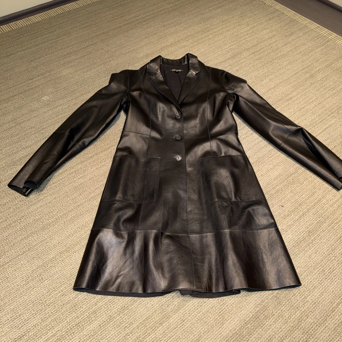 Black Casual Leather Outer Shell Coats, Jackets & Vests for Women for sale  | eBay