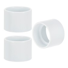 3 Pcs Light Socket Shade Ring, 40 mm Metal Hanging Lamp Holder Parts, White