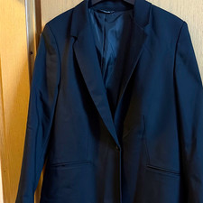 msmode Damen Blazer schwarz Business Langarm ...