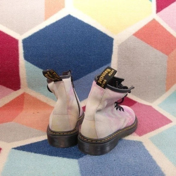 Dr. Martens Niñas Tie Dye Gamuza Botas Talla 2 Foto 4 de 4