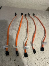 Lot of 5 Dell OEM 11" SATA Cables Straight Connectors WCCF6 Quick Ship