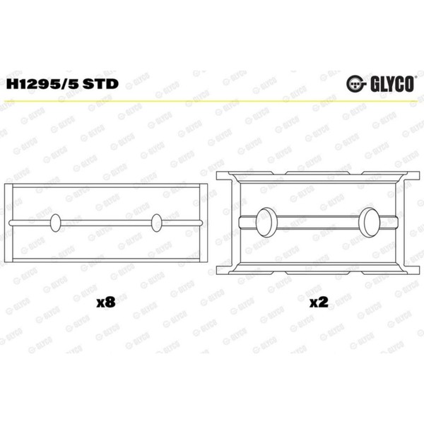 Glyco Kurbelwellenlager Pleuellager Passend FüR Chevrolet Aveo Cruze Opel Adam-image