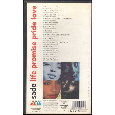 Sade VHS Life Promise Pride Love SMV Enterprises - 2005232 New