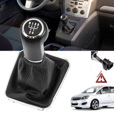 5GANG Schaltknauf + Schaltsack mit Rahmen passend für Opel Astra H A04 2004-2014