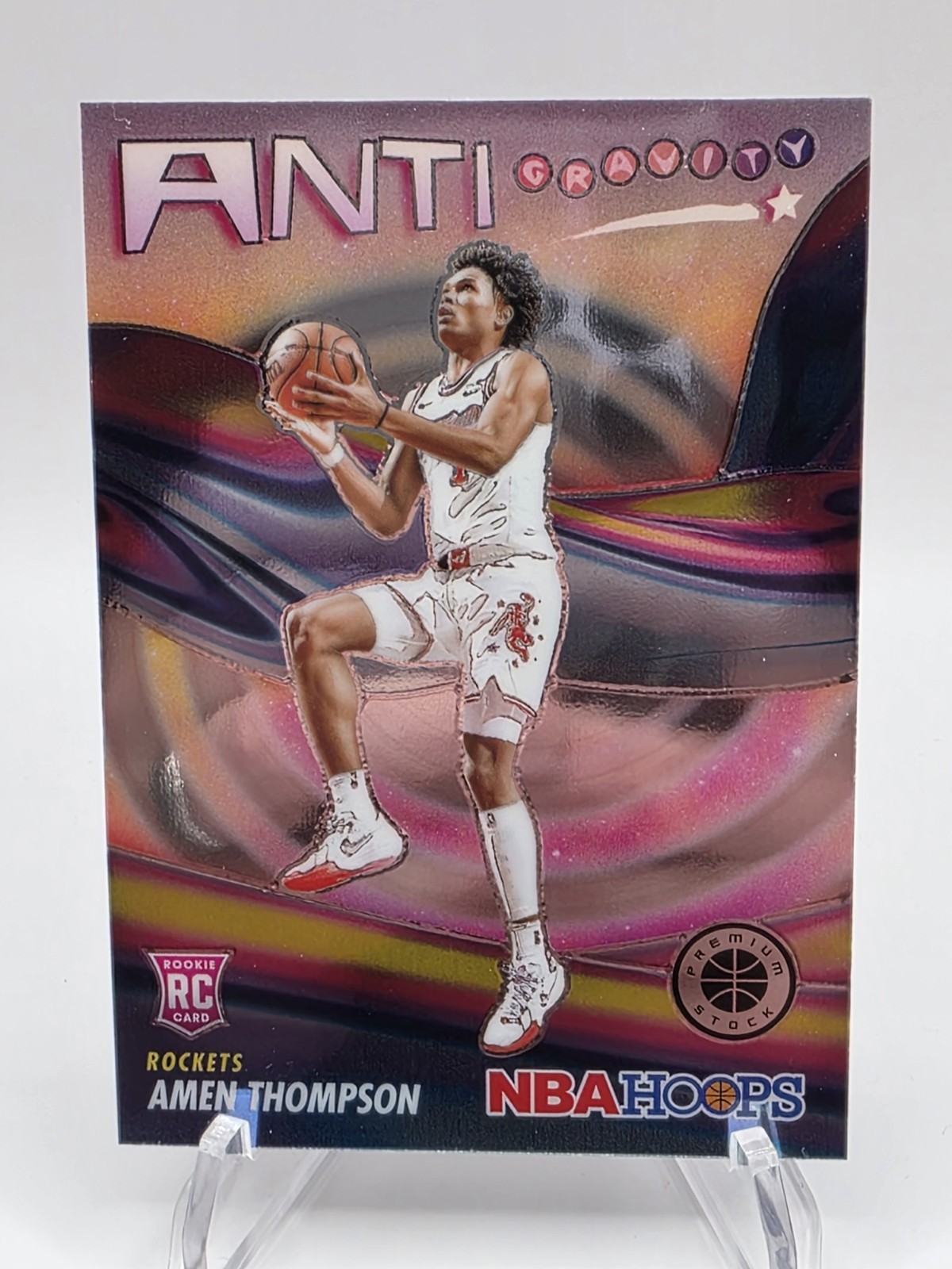 2023-24 Panini NBA Hoops Premium Stock - Anti-Gravity Amen Thompson #16 (RC)