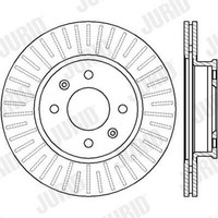 2X Bremsscheibe Coat+ Jurid 562427JC FüR Getz Hyundai JC Schachtel TB Crdi GLS