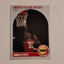 1990 NBA Hoops Akeem Olajuwon #127 [Base Set] Houston Rockets Basketball Card