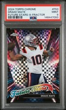 2024 TOPPS CHROME FUTURE STARS X-FRACTOR #FS3 DRAKE MAYE ROOKIE RC PSA 9