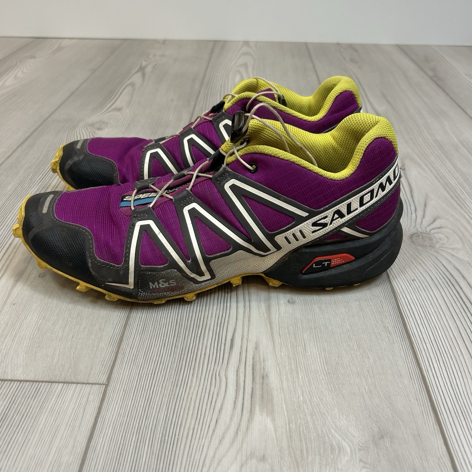 Scarpe da trail running Salomon Speedcross 3 donna viola giallo taglia 9 5