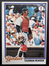 1978 Topps #60 Thurman Munson Very Good NY Yankees