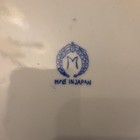 Blue & White Bird Pattern Ceramic Round Plates Set of 2 7 in Japan Glossy — photo 3