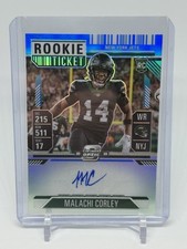 2024 Contenders Optic Malachi Corley Auto On Card Rookie Ticket #’d /75 Jets