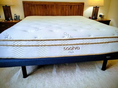 Saatva Classic King USA Made Mattress 11.5'' Softer, Must Pick Up   