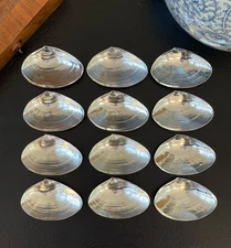 Set 12 Antique Wallace Sterling Silver #393 Shell Bonbonniere Dish American 3.5”