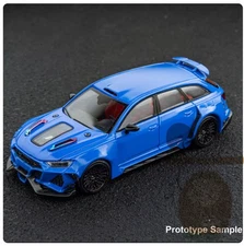 DCM 1:64 Audi RS 666 Avant Car Model Simulation Alloy Diecast Gifts Ornaments
