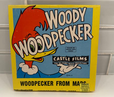 Vintage Super 8mm Woody Woodpecker From Mars 526 Castle Films Movie B/W