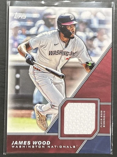 2026 Topps Series 1 - James Wood #MLM-JW - Major League Material Relic Nationals