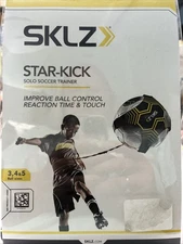 SKLZ STAR KICK SOLO SOCCER TRAINER ADJUSTABLE SIZE BALL SIZE 3,4,5 BRAND NEW