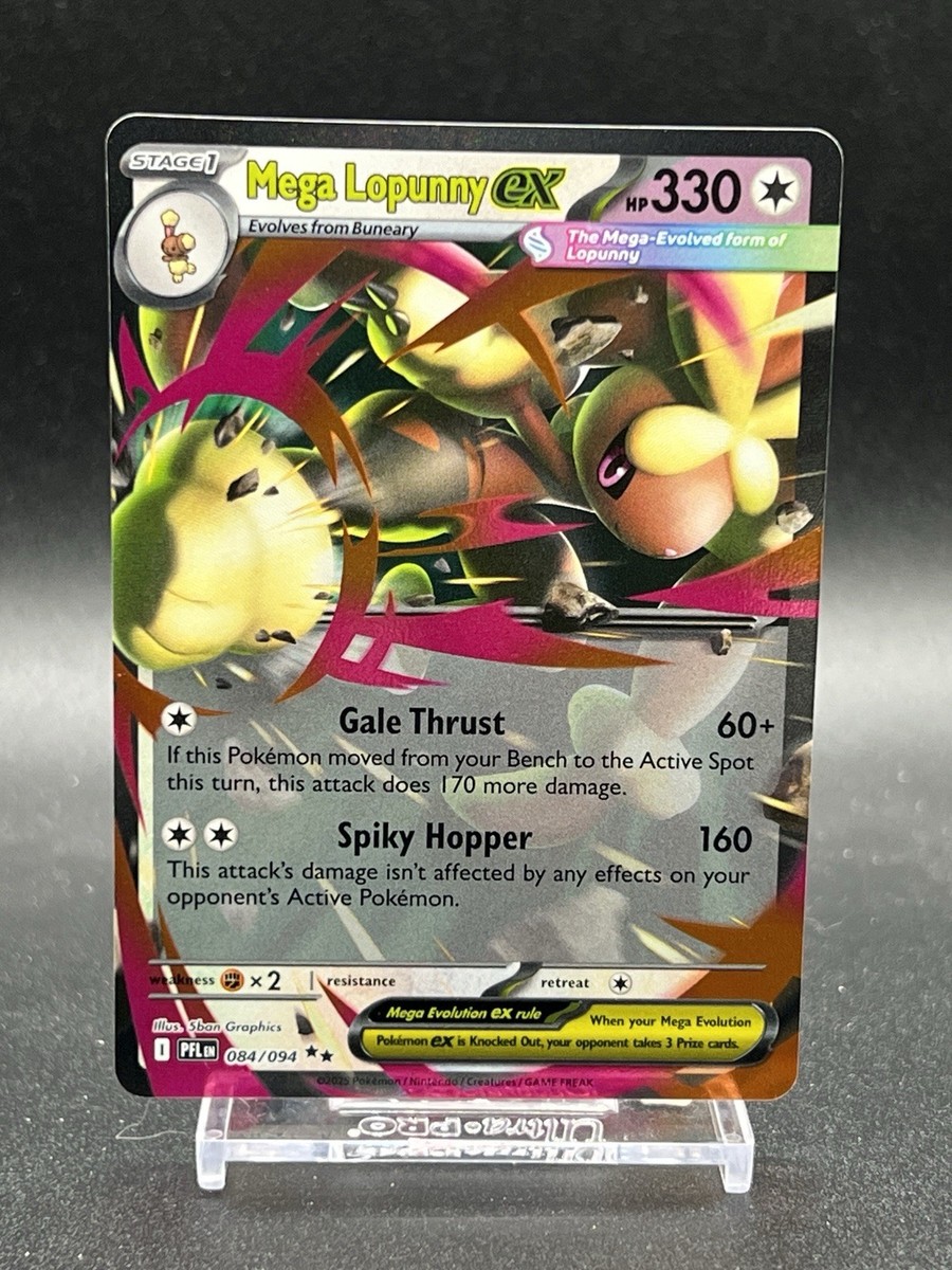 lopunny pokemon card value 084/094 Mega Lopunny ex main image 0