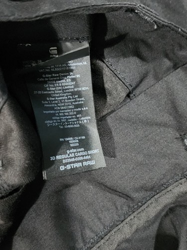 g raw star 3D regular cargo black Utility Chinos Shorts - Picture 7 of 10