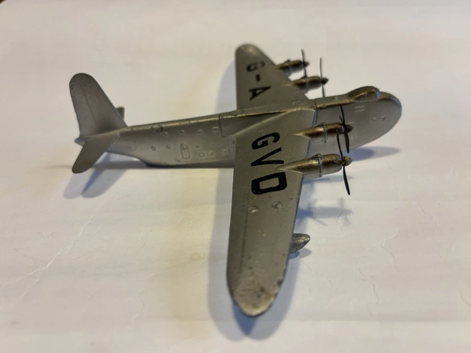 Vintage Dinky Supertoys Airplane #701 Short Brothers Shetland Flying Boat G-AGVD - Image 3 of 4