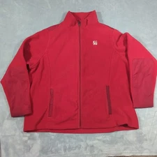 Chick-Fil-A Fleece Jacket Mens 3XL Navy Red Employee Uniform Full Zip Oobee