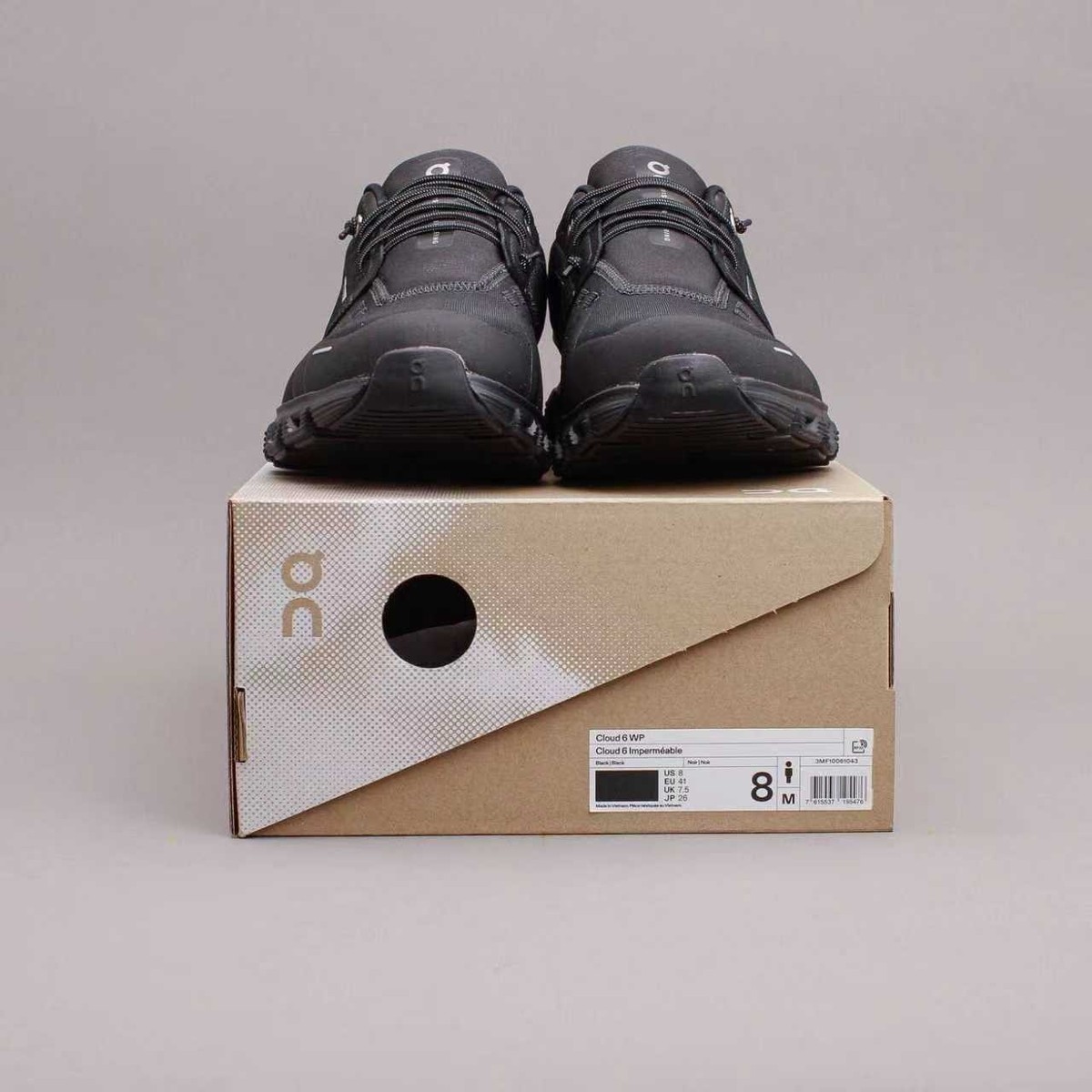Size 9.5 - ON Cloud 6 Waterproof All Black for sale online | eBay