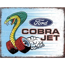 Ford Cobra Jet Metal Sign