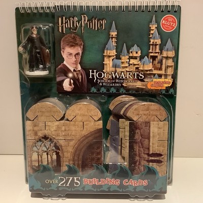 Harry Potter Hogwarts Baukartenset mit Figur über 275 Karten 2007 Klutz