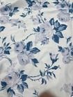BLOOMINGDALES AT HOME BLUE AND LAVENDER ROSE FLORAL KING DUVET 100% COTTON — photo 3