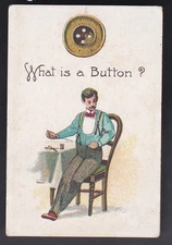 CIGARETTE CARDS,LAMBERT & BUTLER,CONUNDRUMS (GREEN BACK),NO.40,WHAT IS A BUTTON,