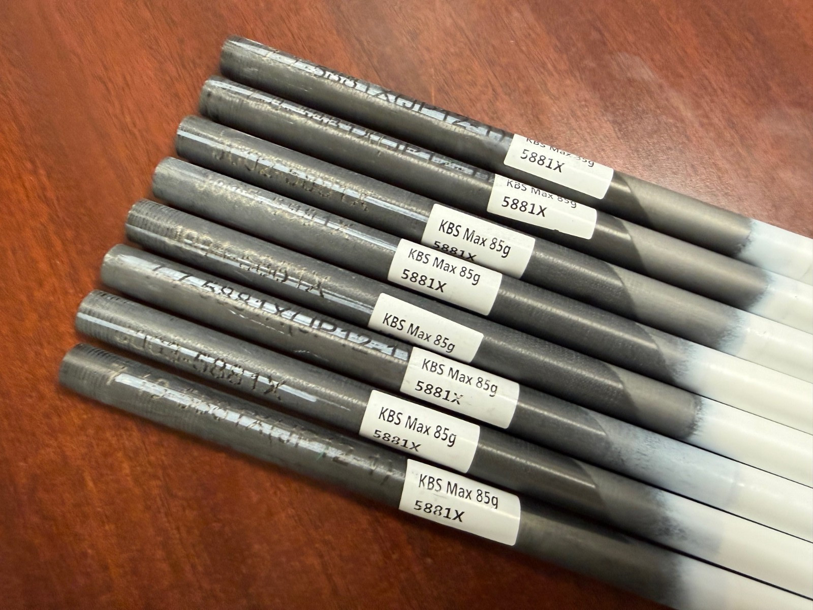 KBS MAX 85 Stiff Flex Graphite Iron Shafts 41" .370 (EIGHT PACK) **NEW**