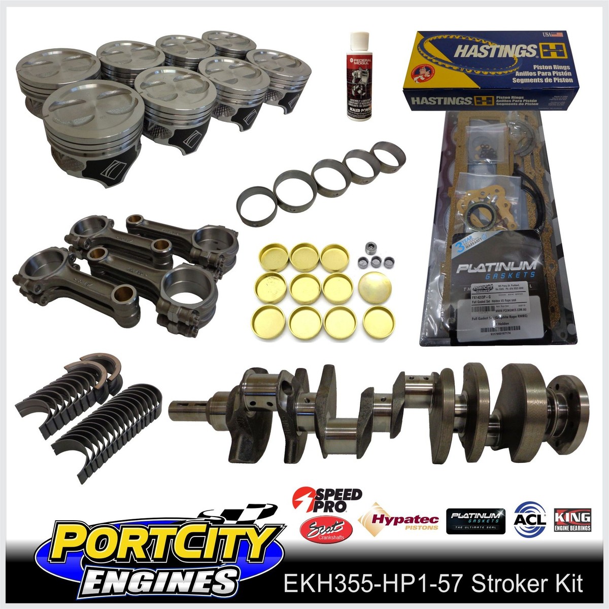 Scat Stroker Engine Kit Holden V8 308 355 Commodore VB VK VL