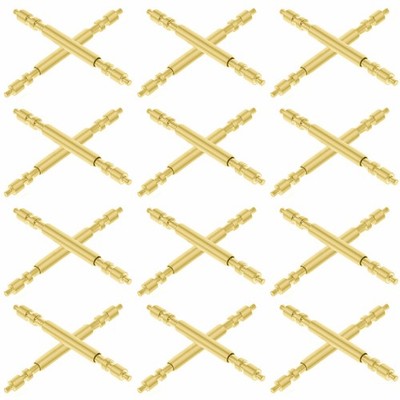 12 PCS SPRING BAR PIN FOR 31MM ROLEX DATEJUST PRESIDENT MIDSIZE 68278 17MM GOLD
