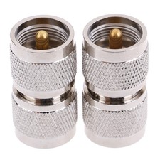 1x N Male plug to UHF PL-259 PL259 Male straight radio RF adapter connector