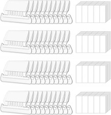200Pcs File Folder Tabs Insertable Plastic Hanging Folder Tabs Clear