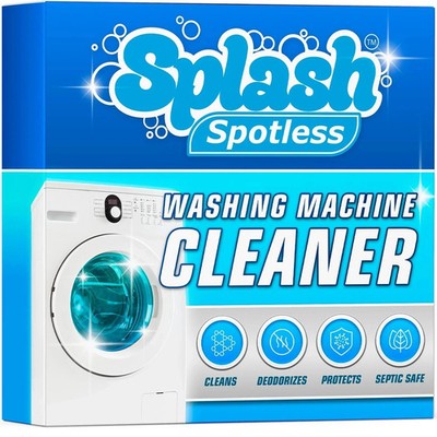 Splash Spotless Washing Machine Cleaner Tablets 6 Count Deep Cleaning Formula