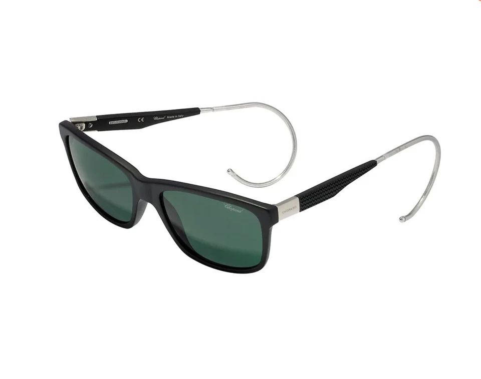 Gafas de sol unisex Chopard elegantes únicas SCH156M 703P lentes negras mate verdes Foto 2 de 2