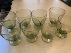 Set of 8 Green Swirl Etched - 8 Oz Martini/Cocktail Glasses — photo 2