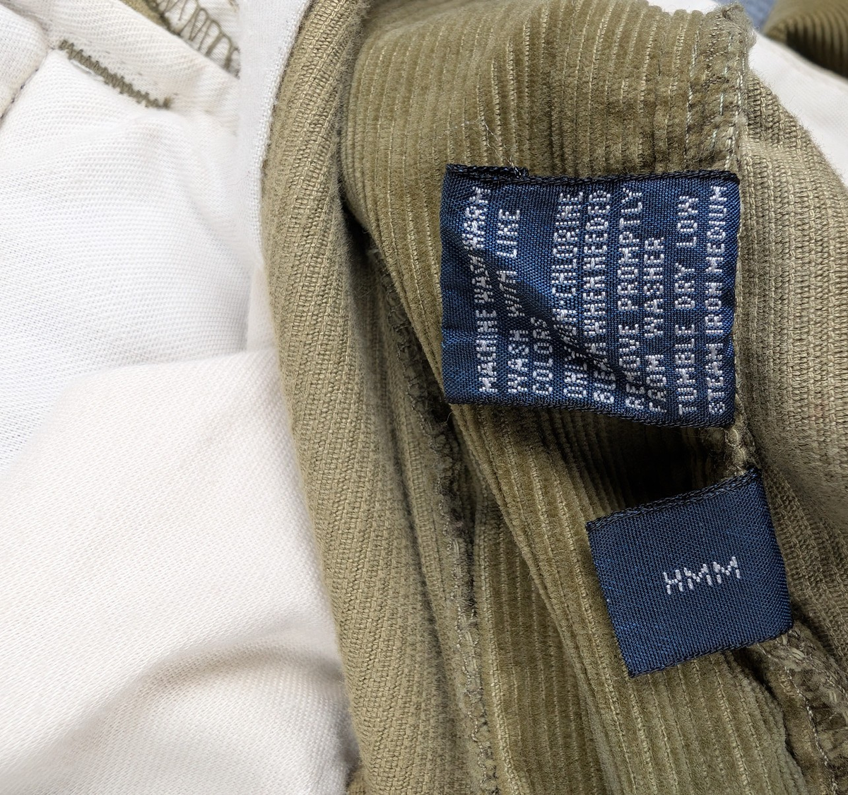 Polo Ralph Lauren Hammond Pant Corduroy Mens 36x34 Vintage Old