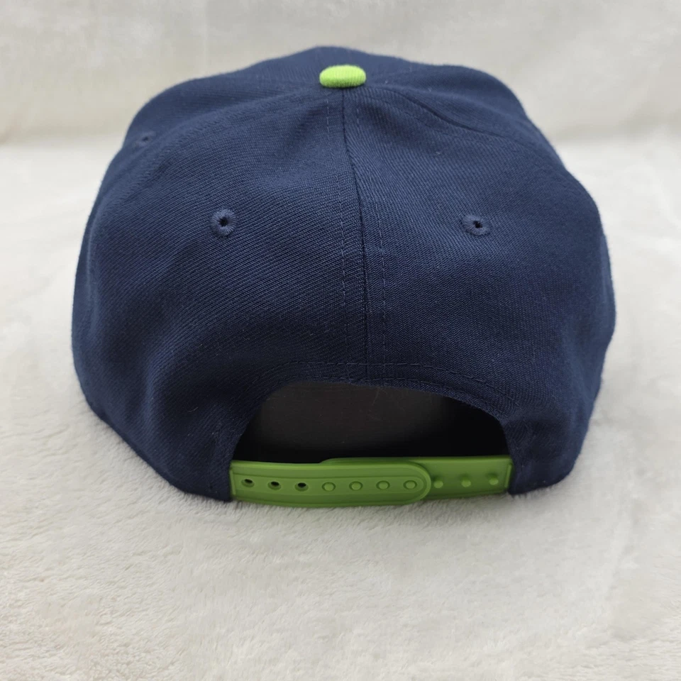 Seattle Seahawks Gorra Gorra Snap Back Para Hombres Azul Verde NFL Fútbol New Era 9Fifty Foto 4 de 4